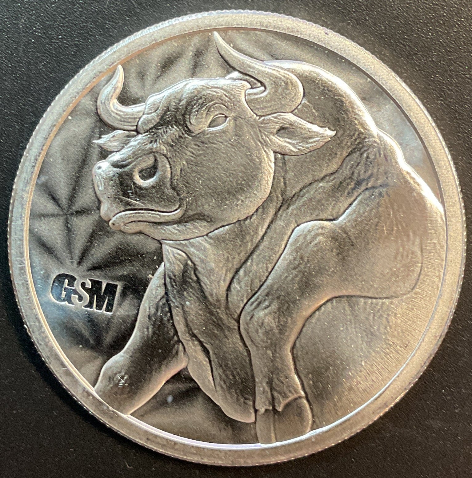 .999 silver, 1 Troy Ounce, Bull & Bear Silver Round Bullion, Store #SR024
