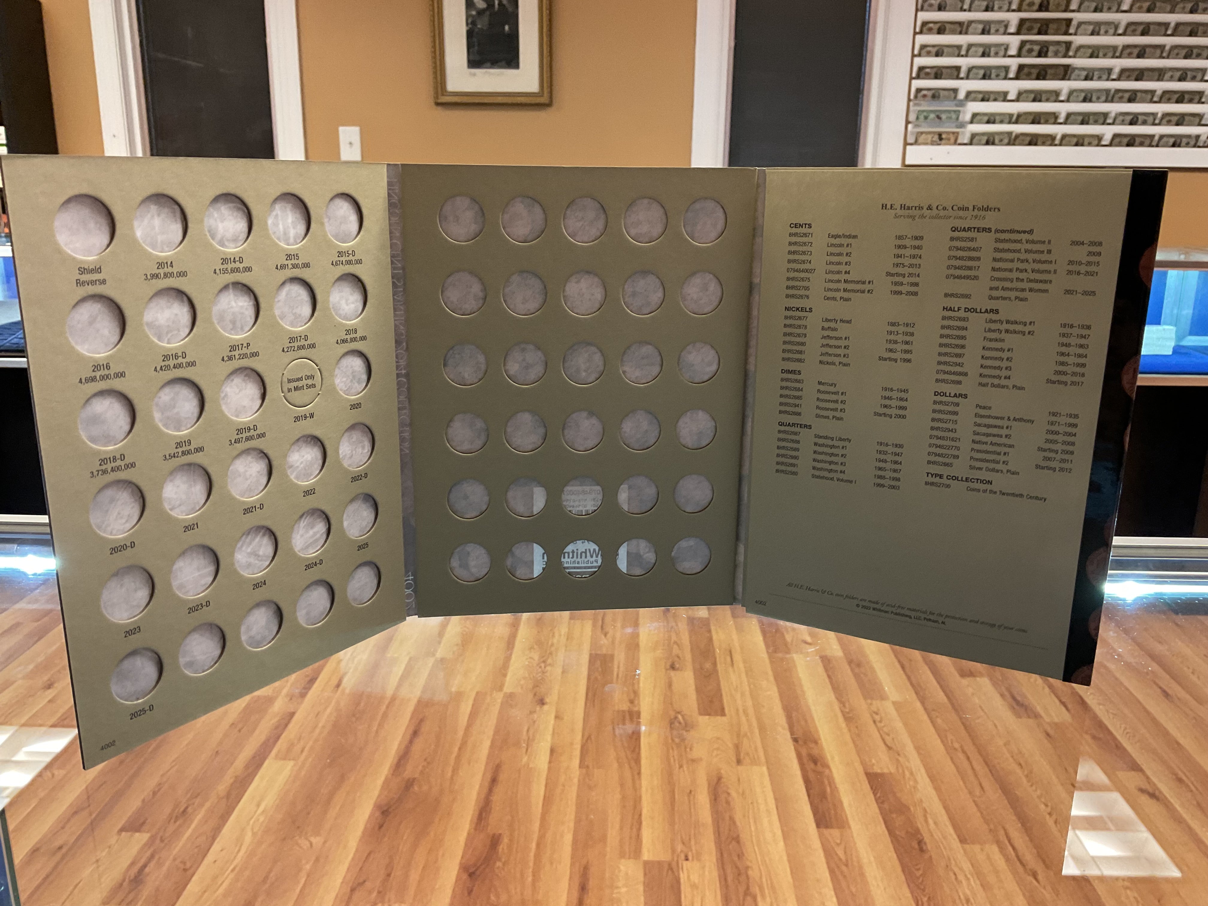 Lincoln Cents, Harris Coin Folder, Collections Starting 2014