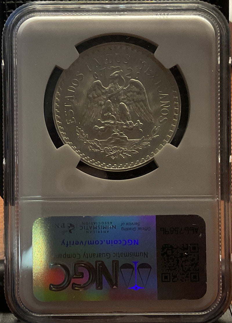 .999 silver, 1940M Mexico Peso, NGC MS-64, Store