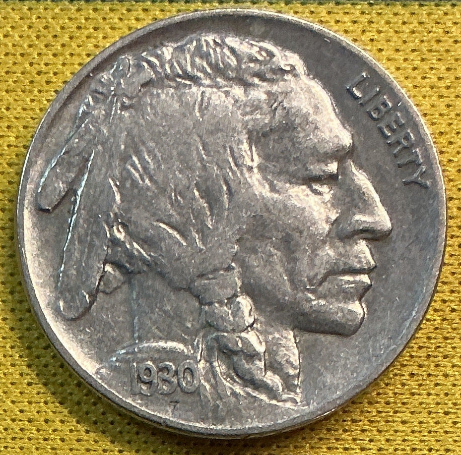 1930 Buffalo Nickel, Very Good Circulated Coin, Store #NL1090
