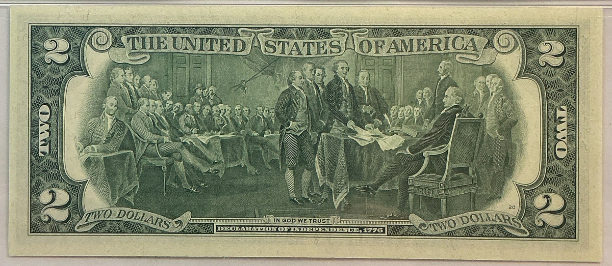 1976 $2 Federal Reserve Bank Note, PMG GEM UNC-65, GFRB087