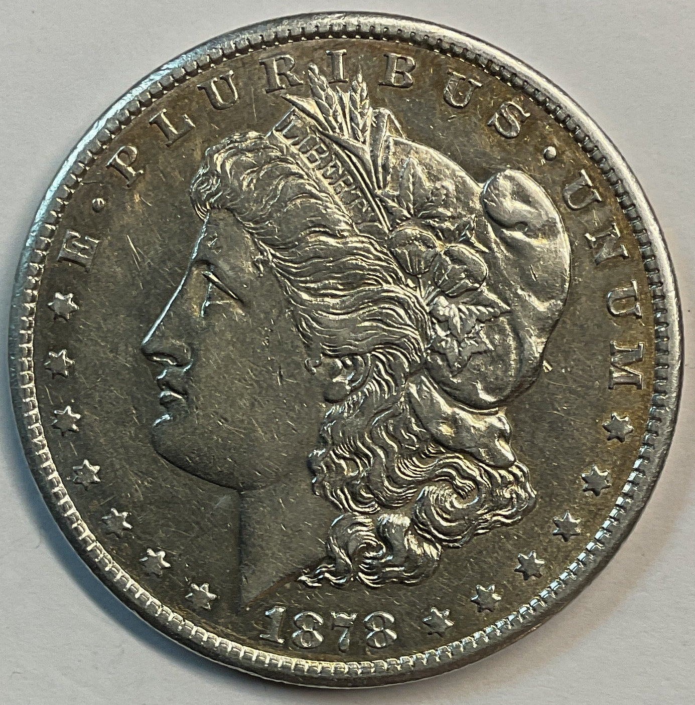 1878-CC Morgan Dollar, Extra Fine Circulated Coin, Store #DR0848