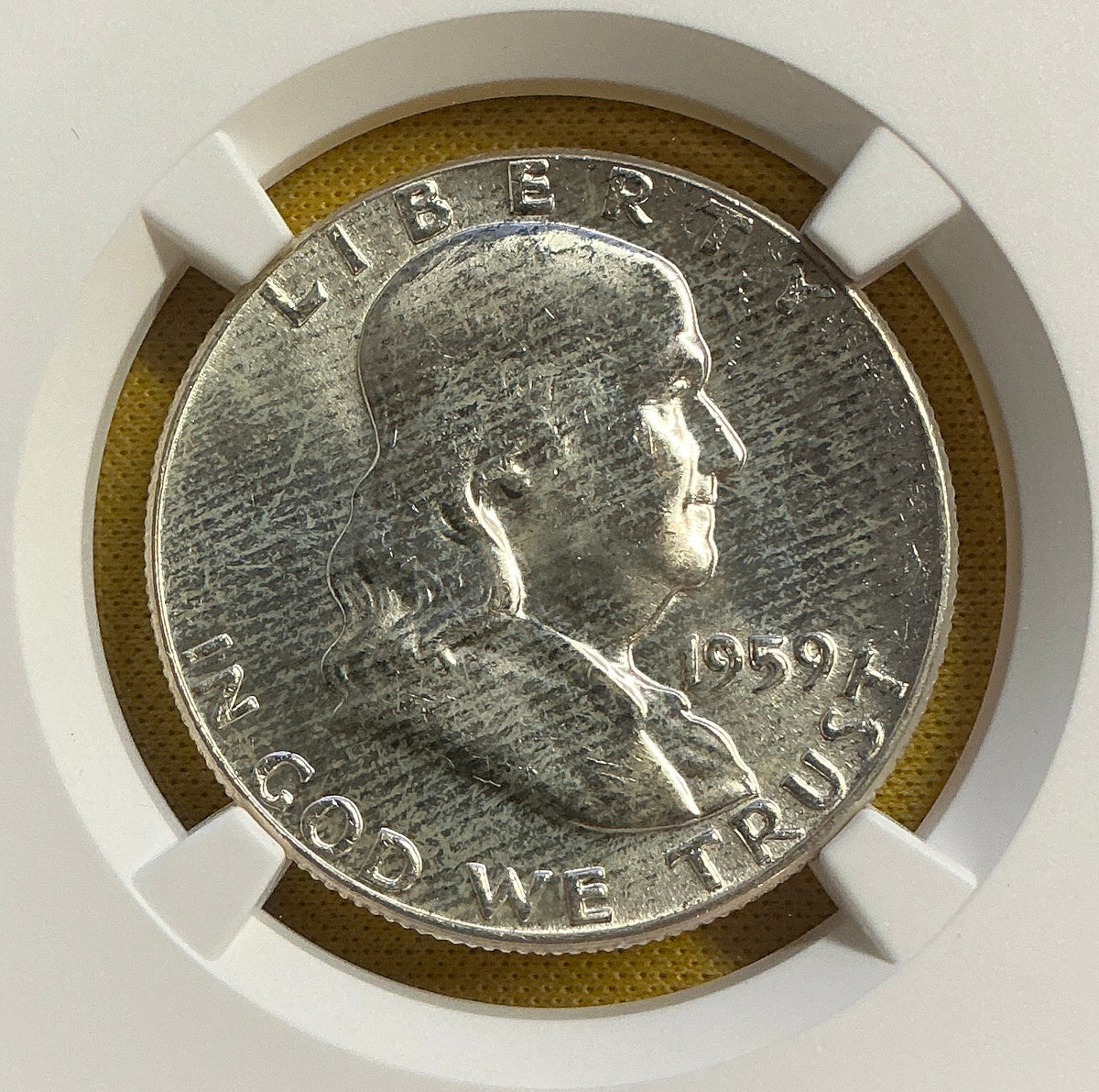 1959 Franklin Half Dollar, NGC MS 64, Store #HR2107