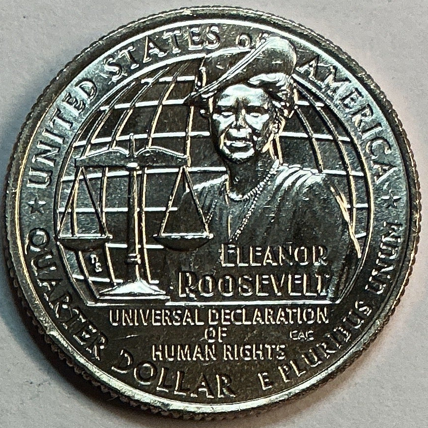2023-D Eleanor Roosevelt, Washington Quarter, American Women Collection 2022-2025