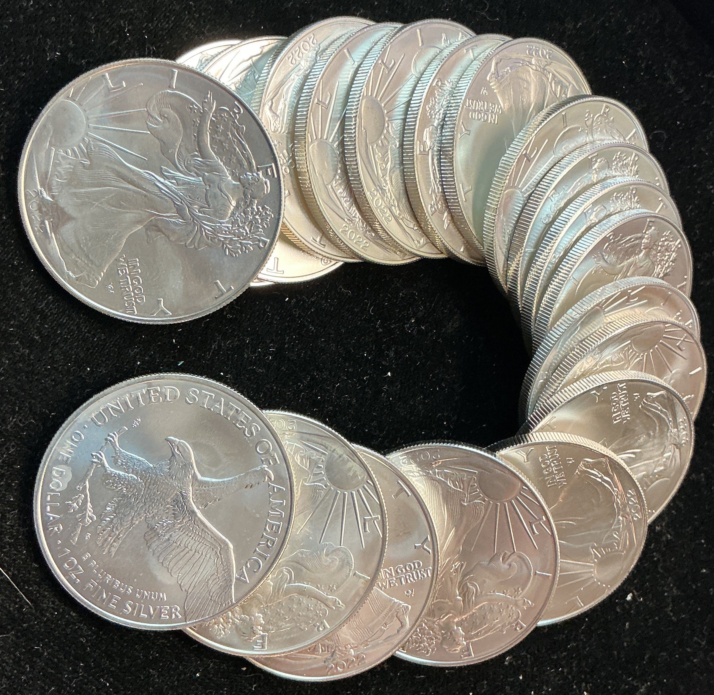2022 American Silver Eagle Rolls. Store #SR036