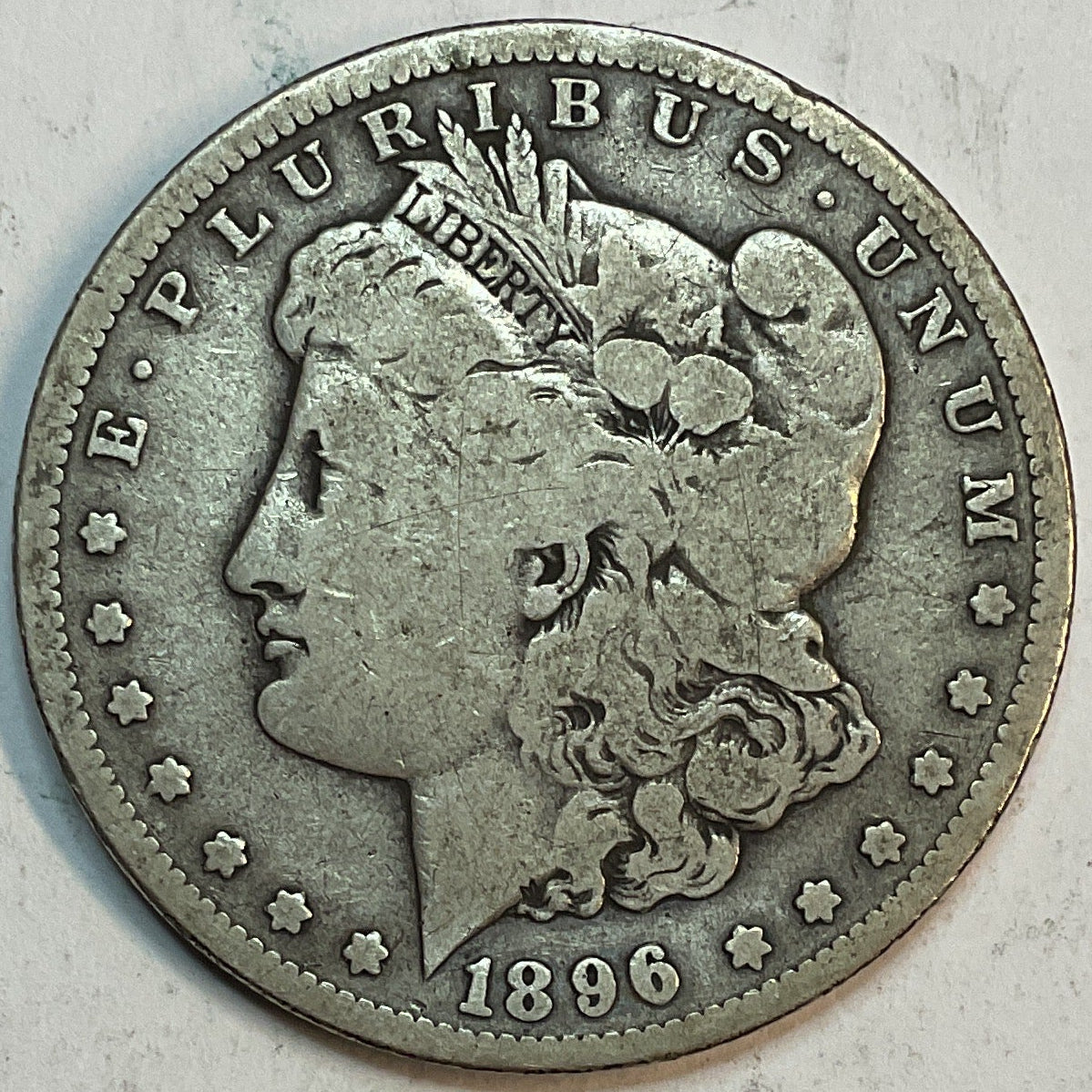 1896-S Morgan Silver Dollar, Very Good Circulated Coin, Store #DR0912