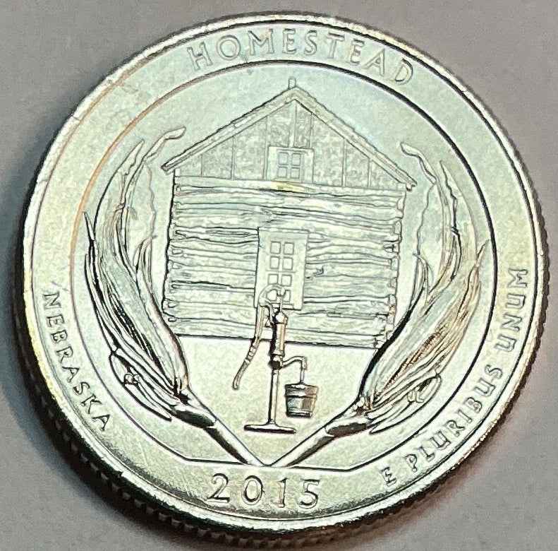 2015-P Uncirculated, Homestead National Historical Park, Nebraska, Washington Quarter