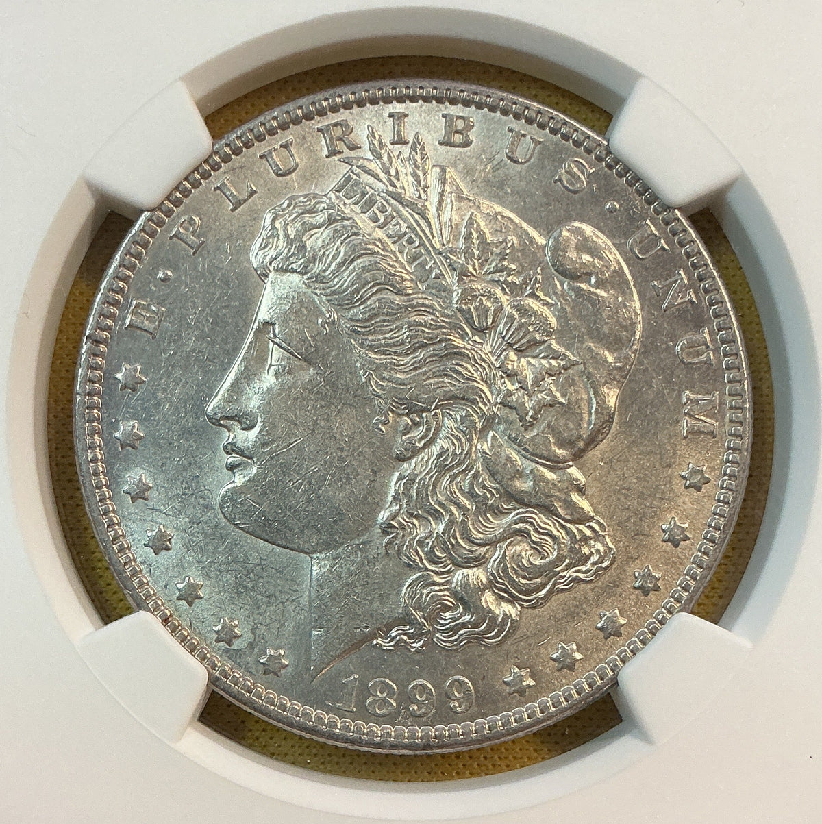 1899 Morgan Silver Dollar, NGC AU 58, Store #DR0522