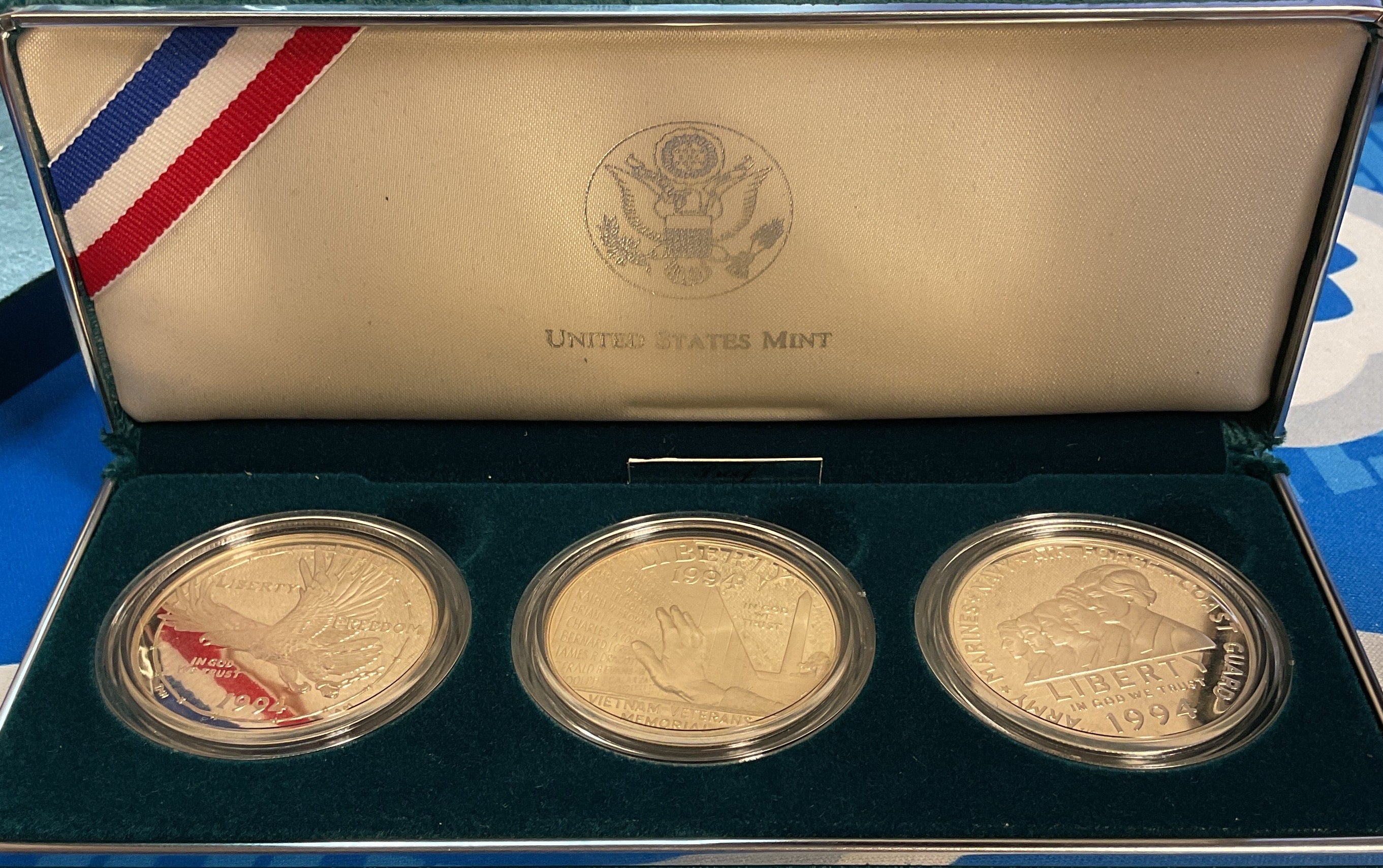 1994 U.S. Veterans Commemorative Silver Dollars, Store GMC027