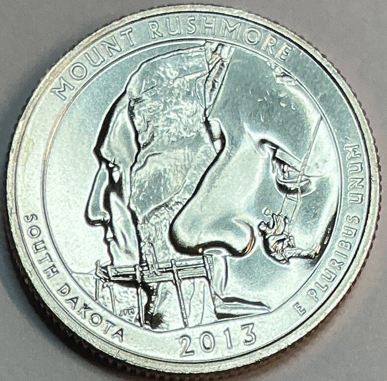 2013-D Uncirculated, Mount Rushmore National Memorial, South Dakota, Washington Quarter