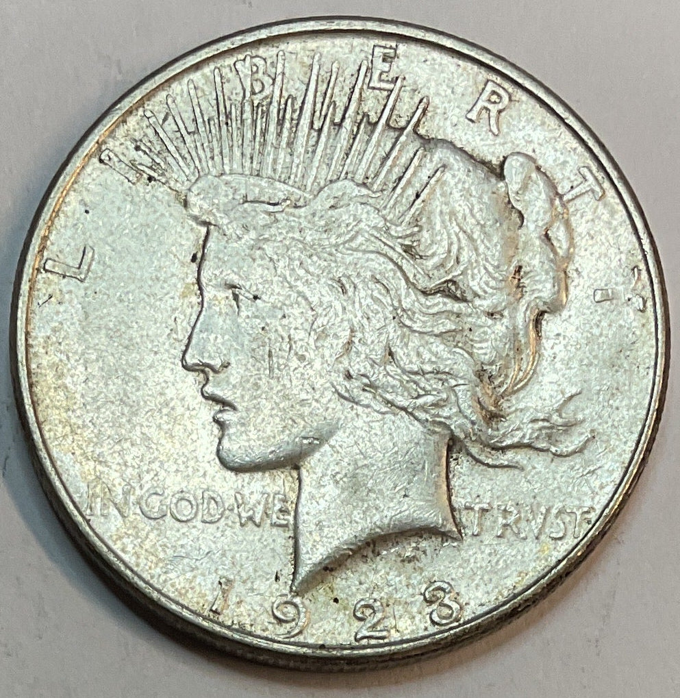 1923-D Peace Dollar, Very Fine Circulated Coin, Store #DR0948