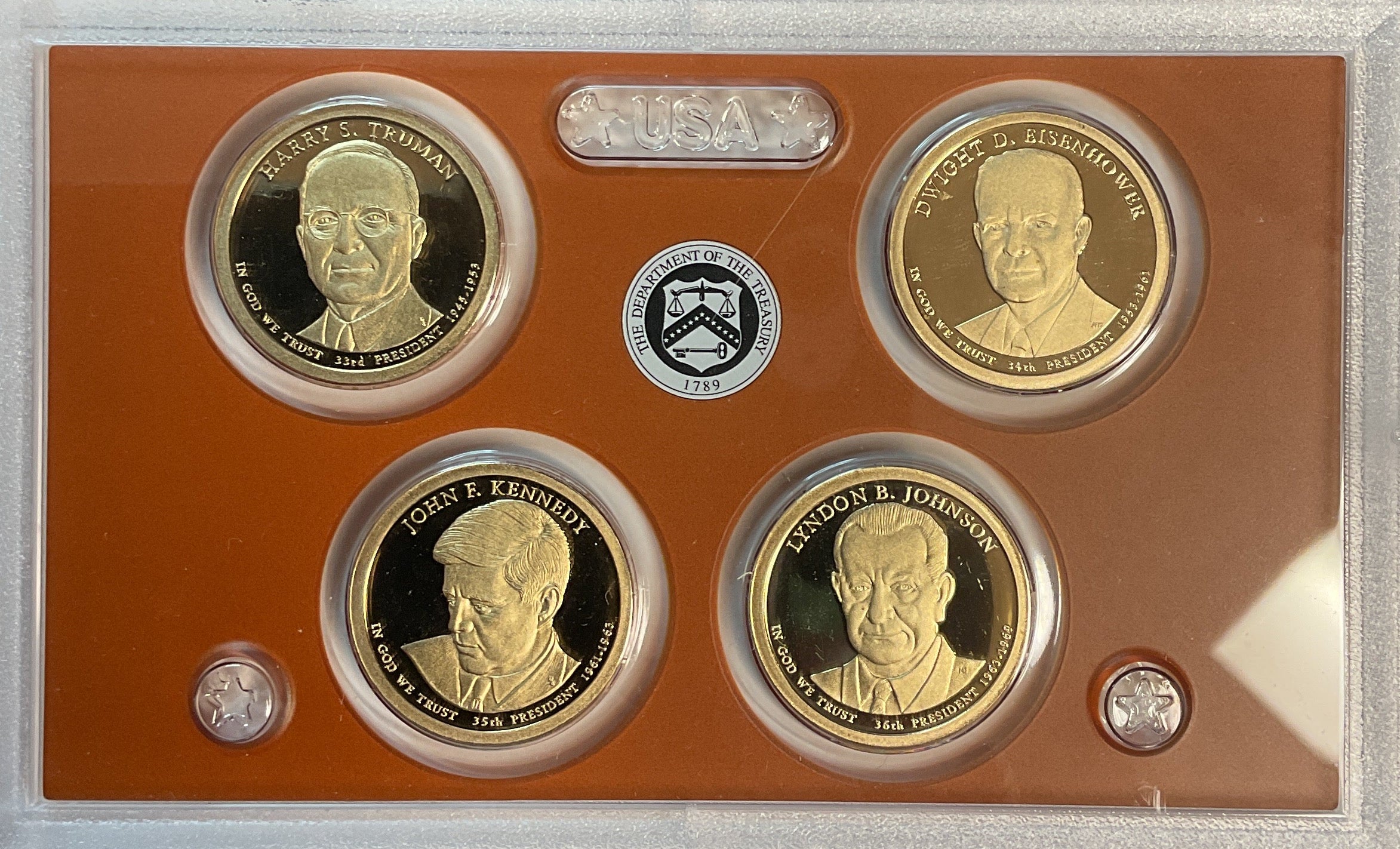 2015 U.S. Mint President $1 Coin Proof Set, in Original Government Packaging.