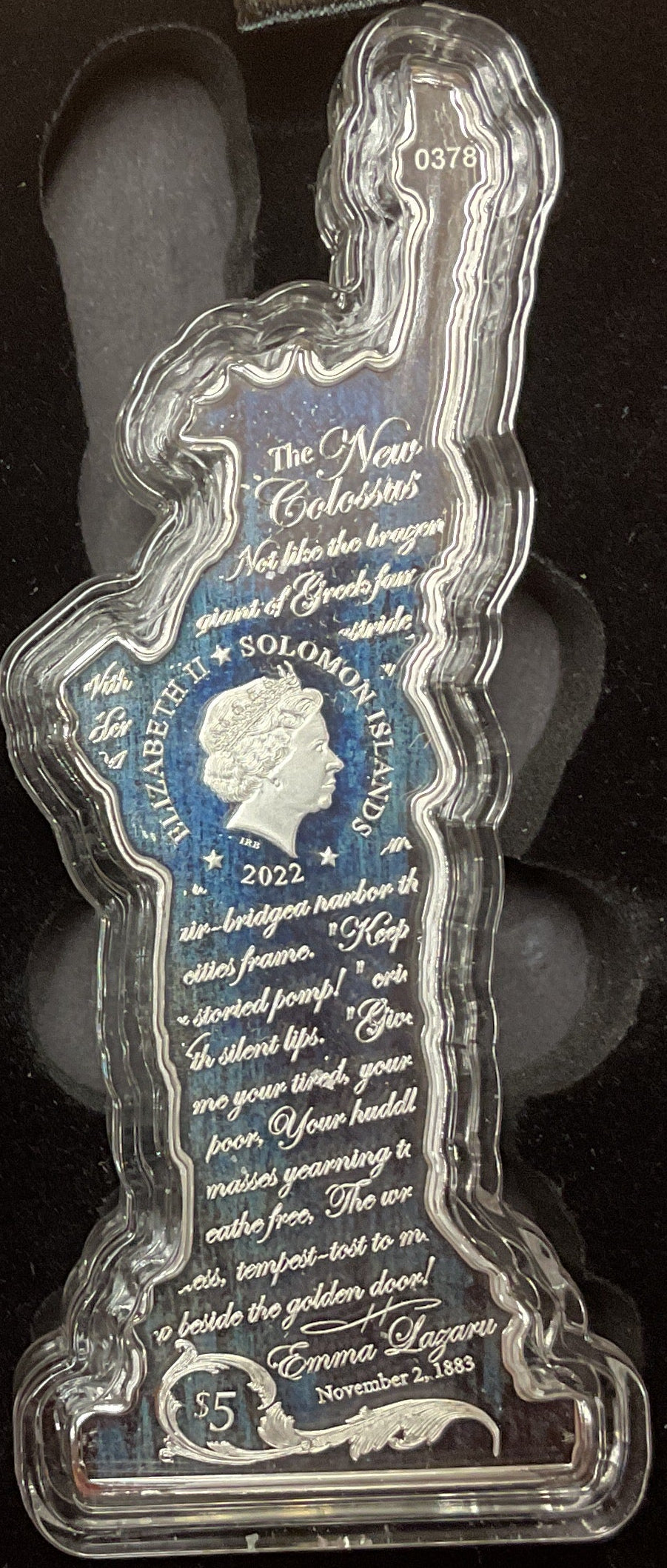 2022 STATUE OF LIBERTY, .999 Silver Coin, 2 Troy Ounce, Store #SR179