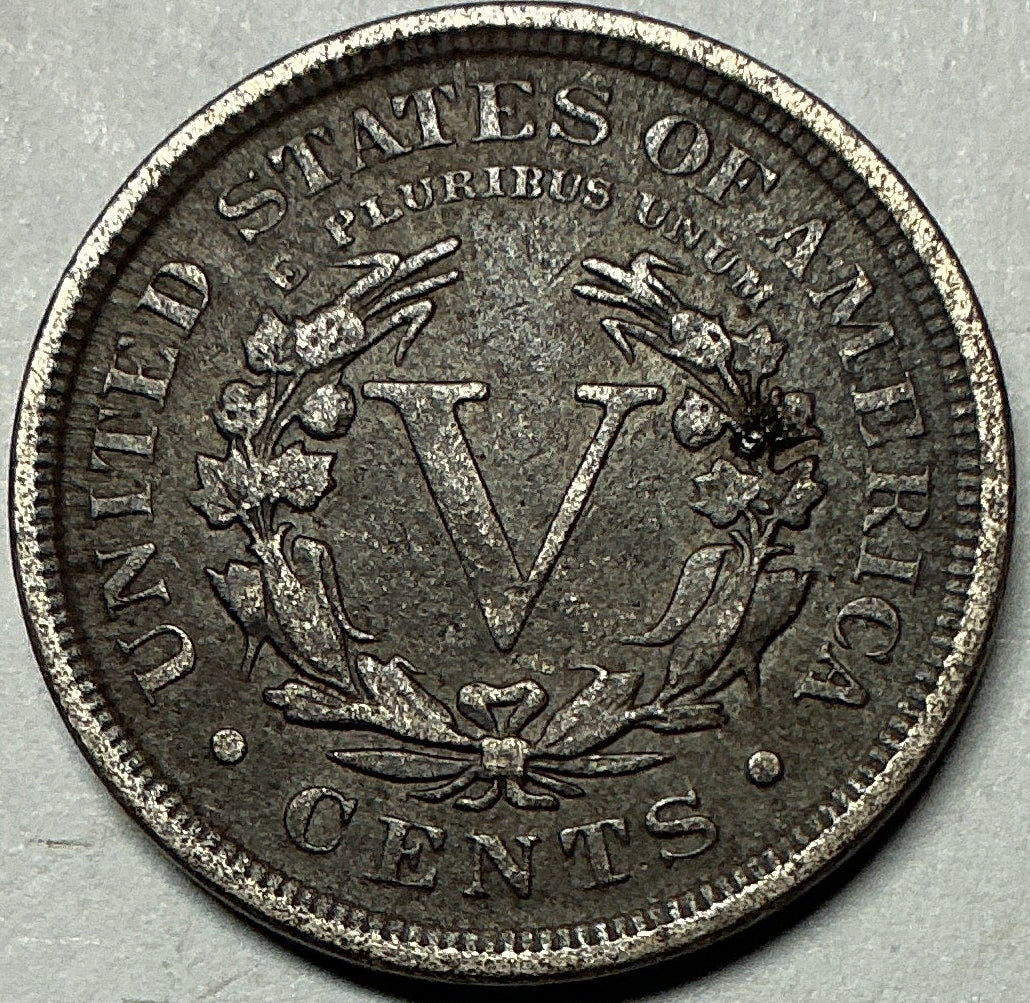 1909 Liberty Nickel, Very Fine+ Circulated, Coin, Store #NL1389