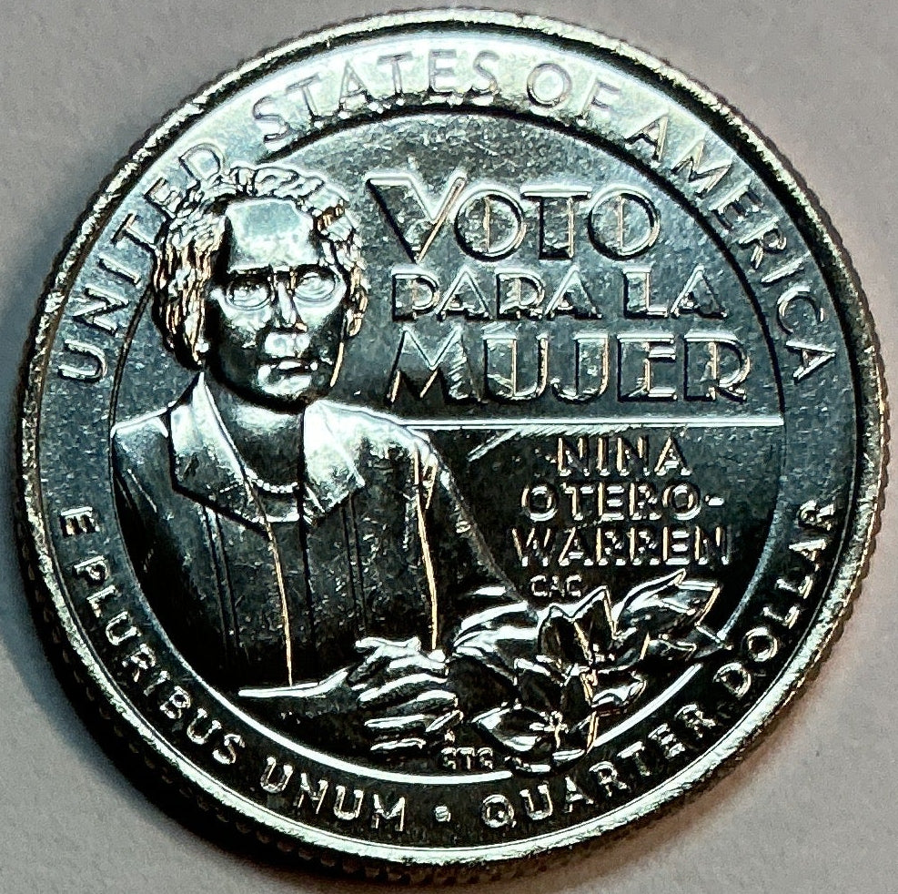 2022-D Dr. Nina Otero-Warren, Washington Quarters, American Women Collection 2022-2025