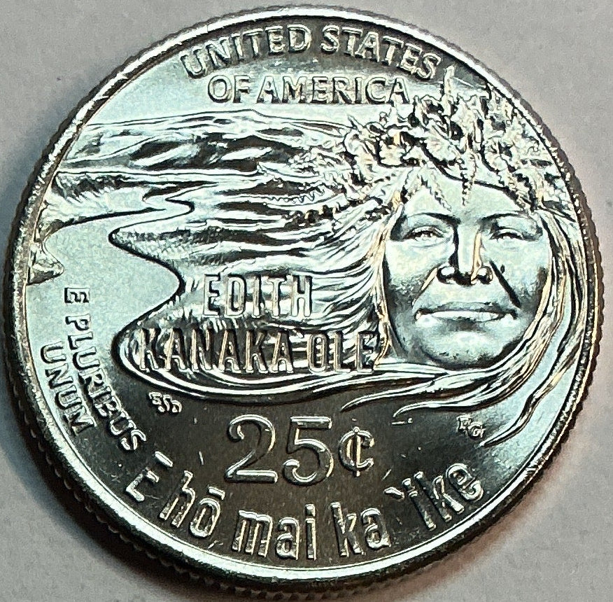2023-P Edith Kanaka'ole, Washington Quarter, American Women Collection 2022-2025