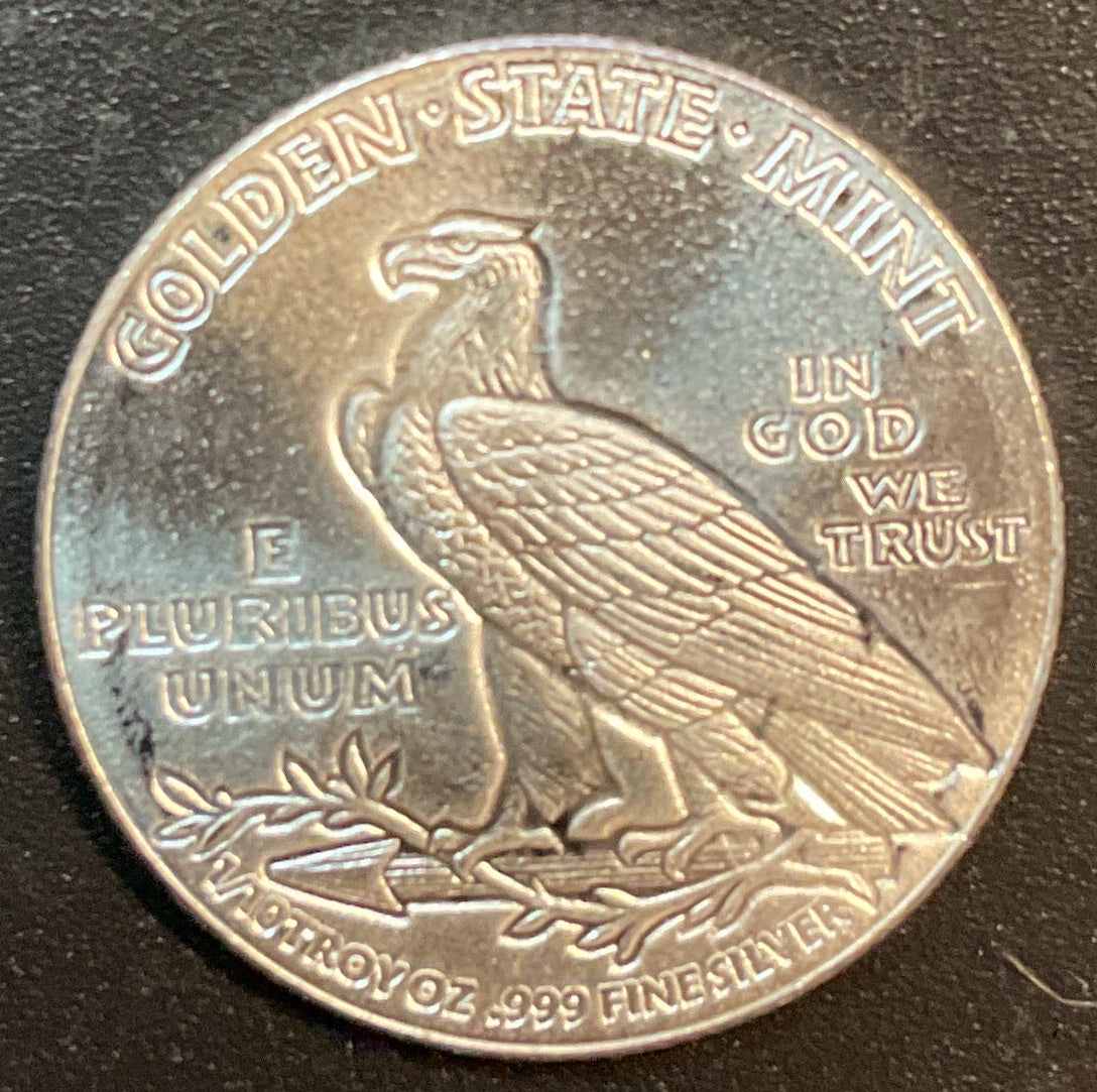 .999 silver, 1/10 Troy Ounce, Indian Silver Round Bullion, Store #SR010