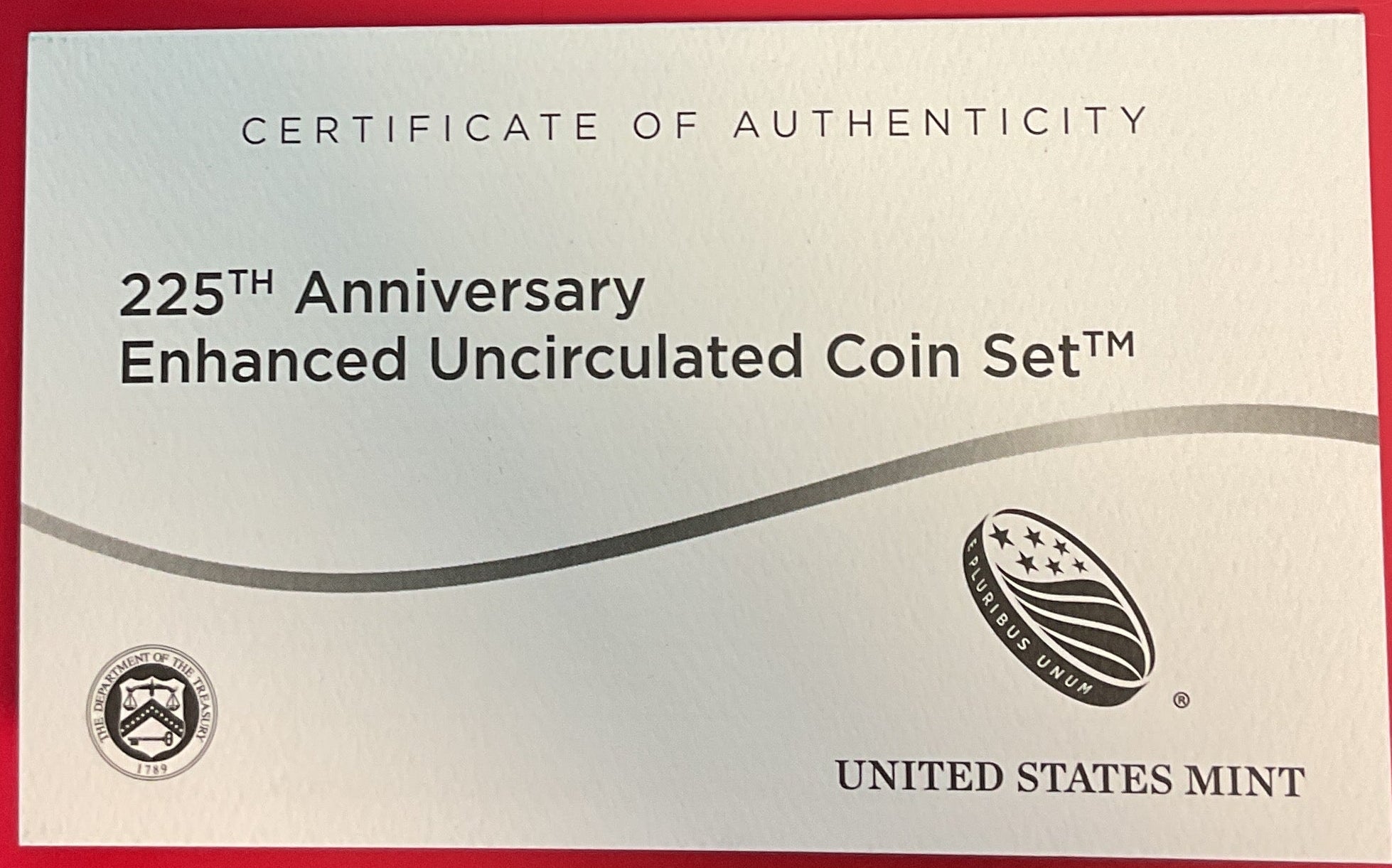 2017 225th Anniversary Enhanced Uncirculated Coin Set