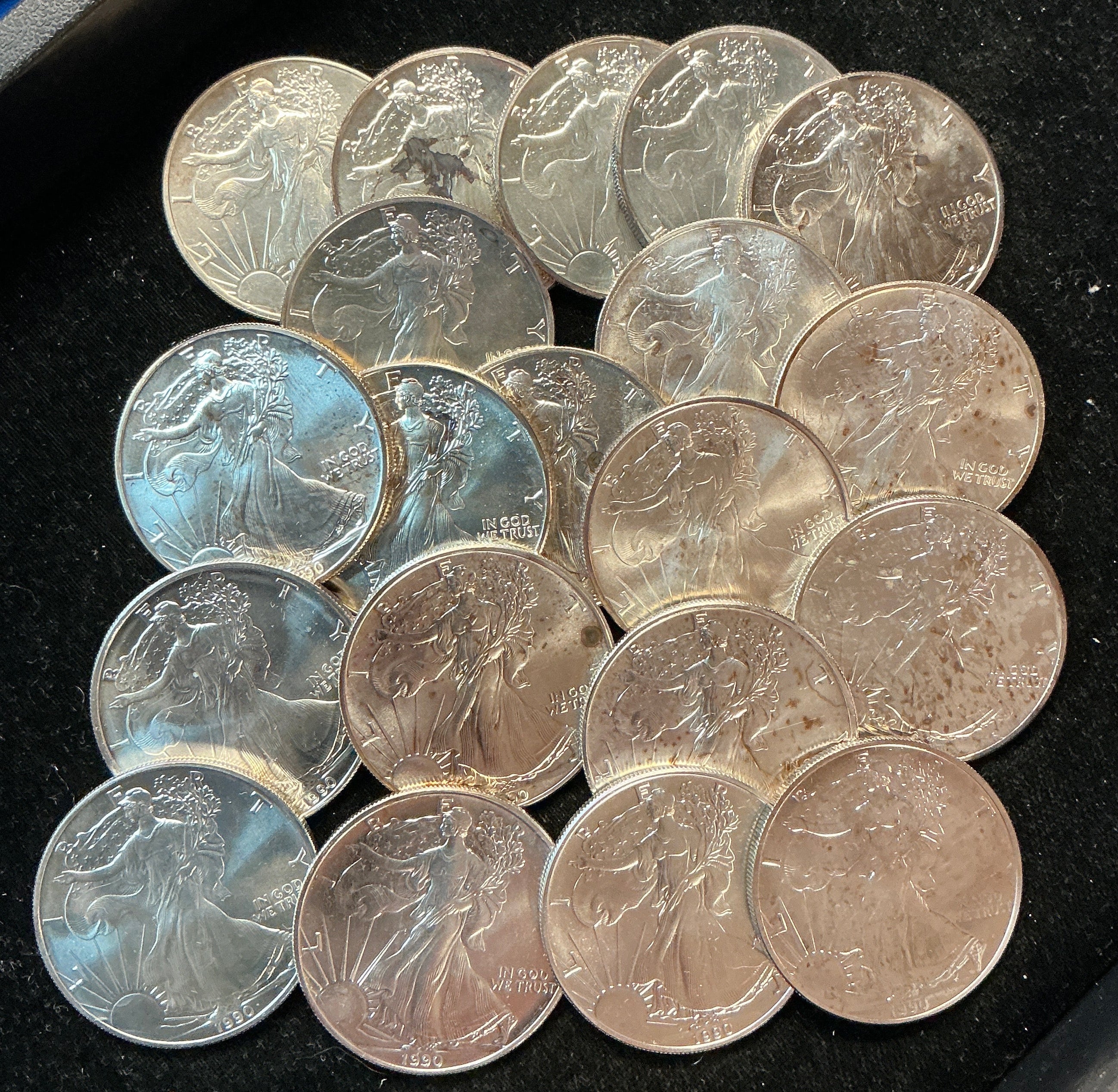 1990 American Silver Eagle Rolls. Store #SR007