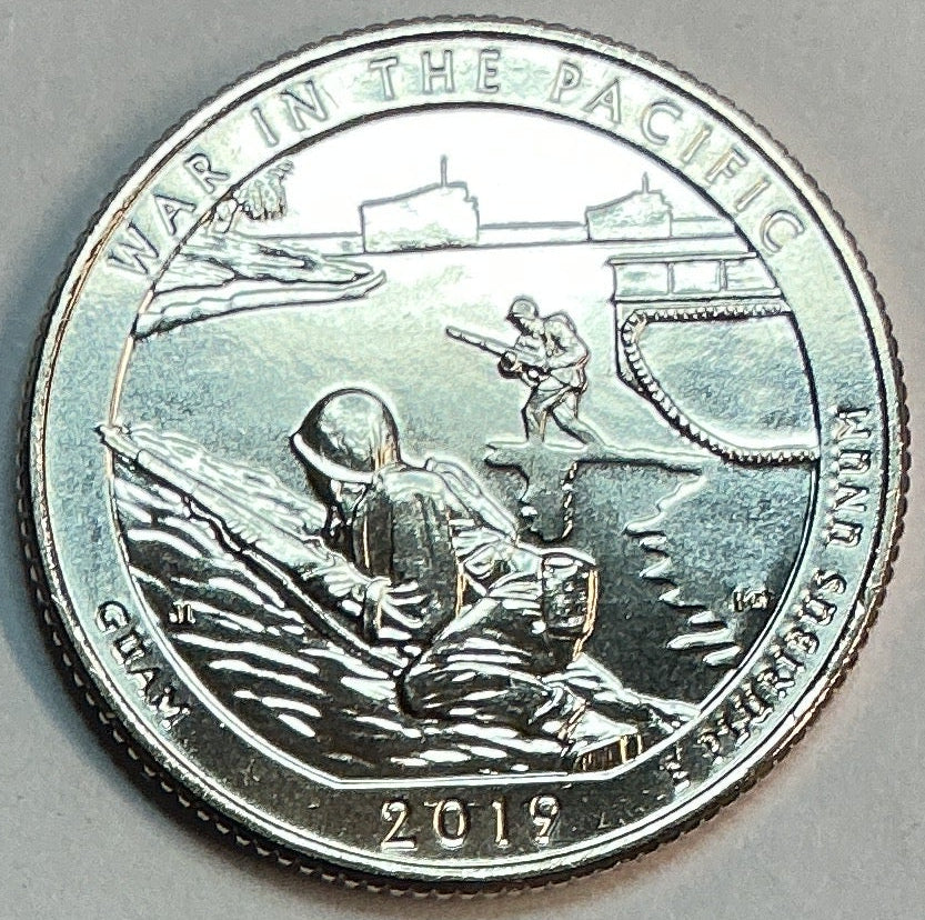 2019-D Uncirculated, War in the Pacific National Historical Park, Guam, Washington Quarter