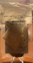 .999 silver, 5 Troy Ounce, 2020 Fiji Silver Terracotta Army BU, Store