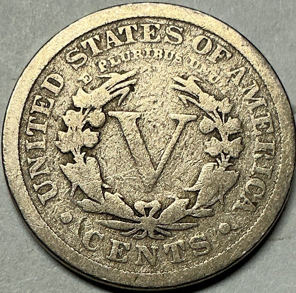 1912 Liberty Nickel, Good+ Circulated, Coin, Store #NL1390
