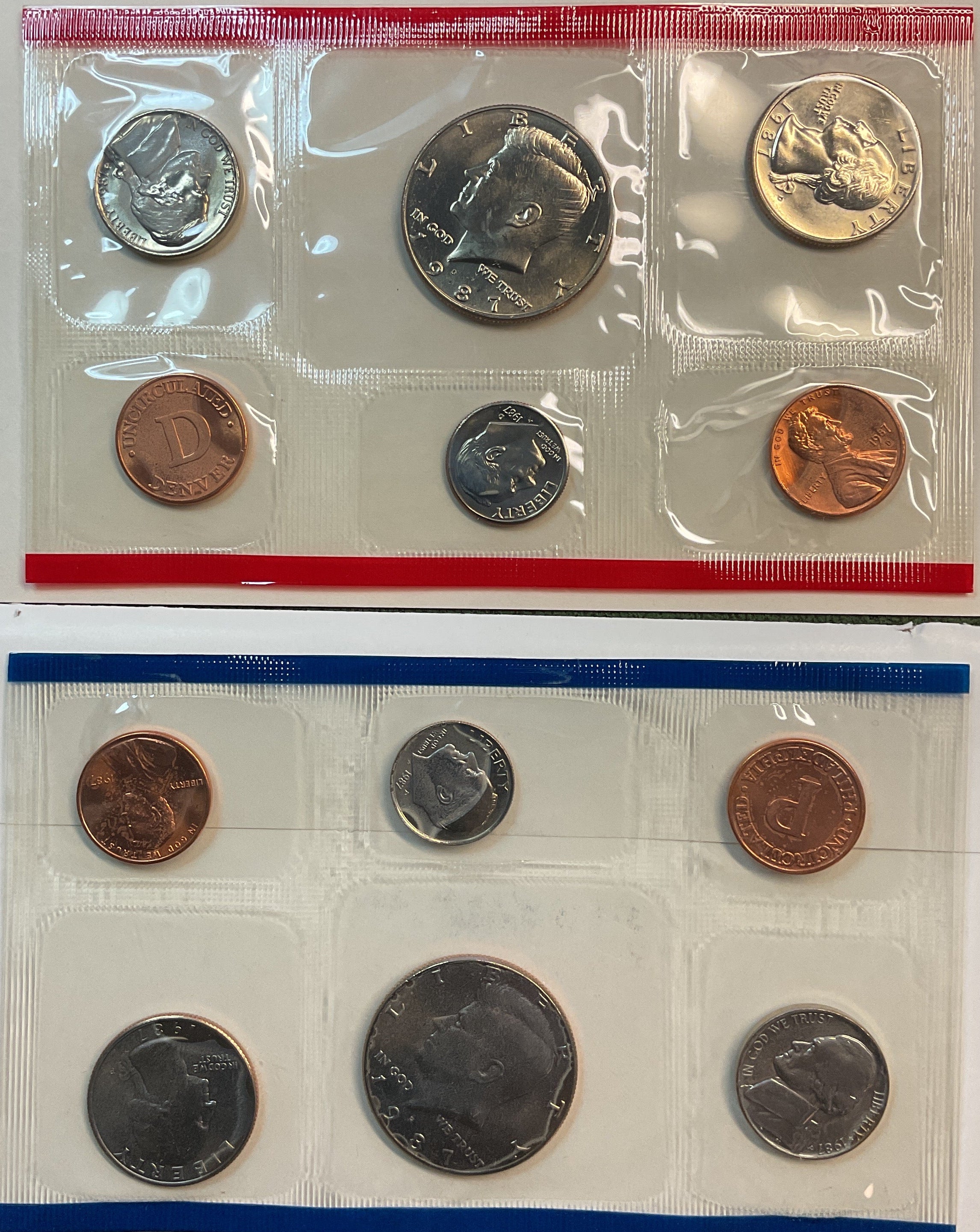 1987 United States Uncirculated 12-Coin Mint Set