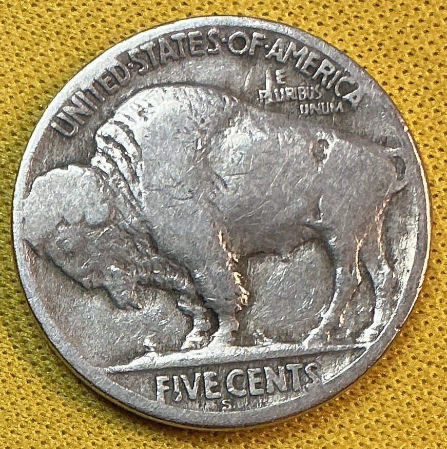 1921-S Buffalo Nickel, Good+ Circulated Coin, Store #NL1027