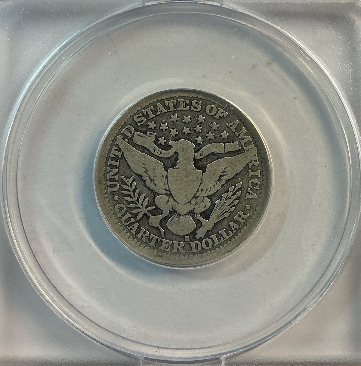 1915-S Barber Quarter, ANACS Good 6. Store #QR1479