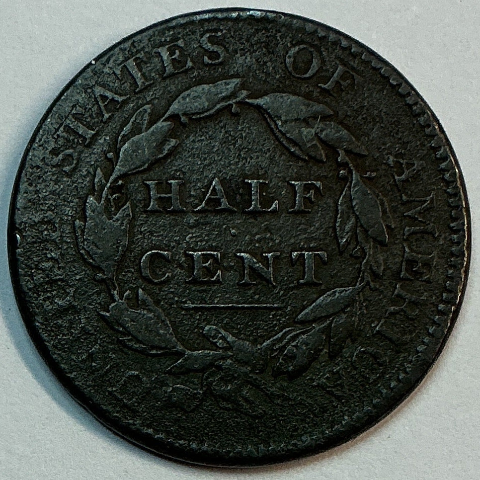 1811 Classic Head Half Cent, Good Circulated Coin, Store #HT0013