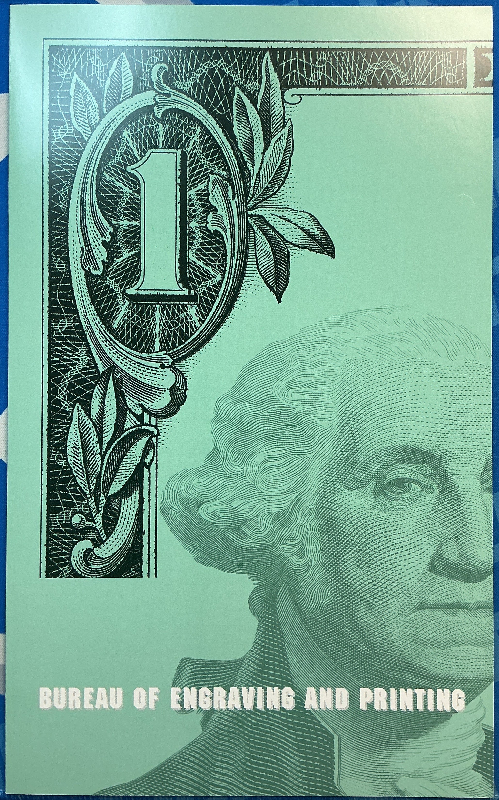 2003 Series $1 Notes, Sheet of 4 Bills, F.R.N., BEP, Store #FRN036