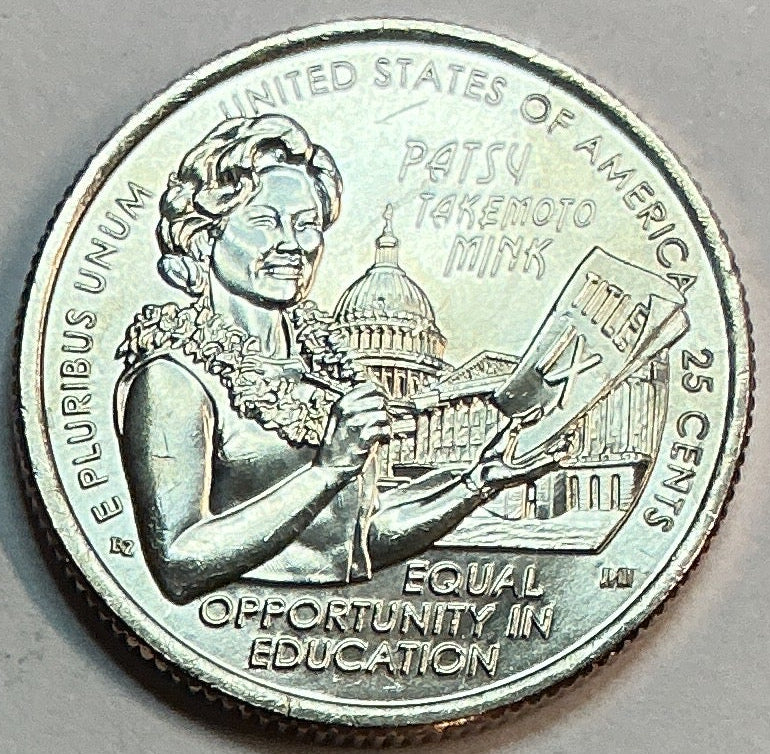 2024-P Hon. Pasty Takemoto Mink, Washington Quarter, American Women Collection 2022-2025