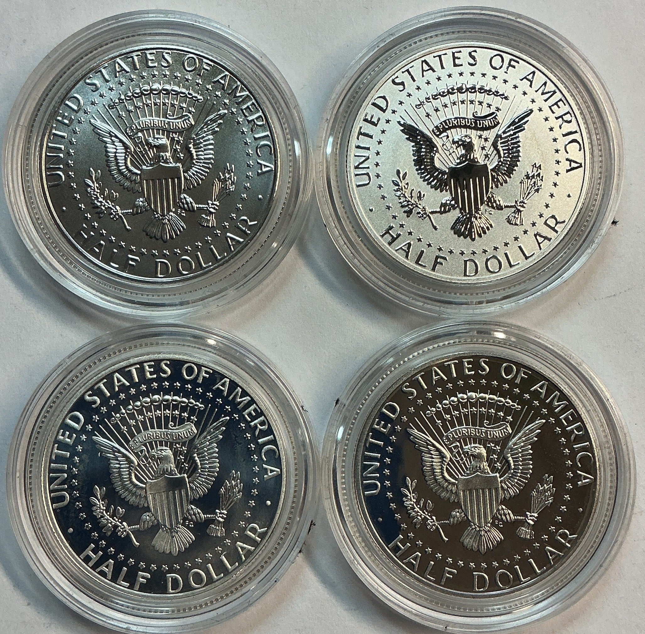 2014 50th Anniversary Kennedy Half-Dollar Silver 4-Coin Silver Set, Store #SR104