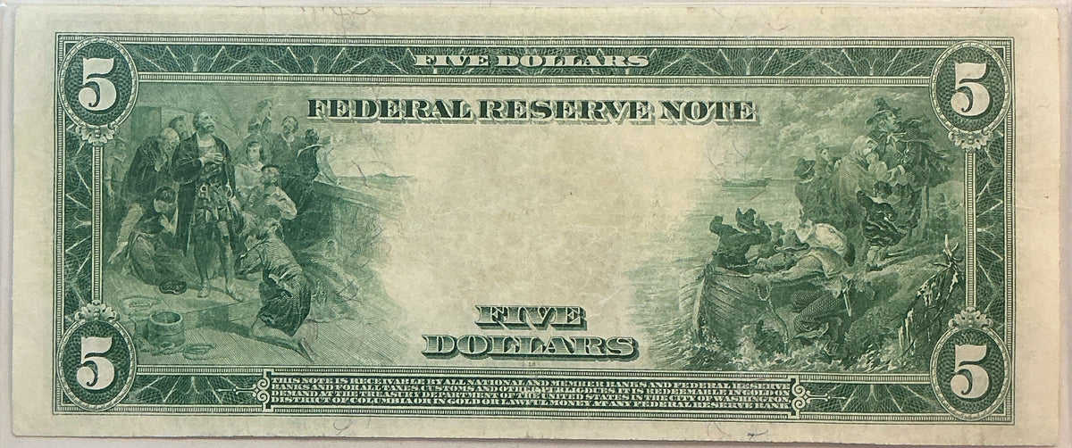 1914 $5, Federal Reserve Note, Fr. 834B, PCGS Certified VF-30, Store GFRB079