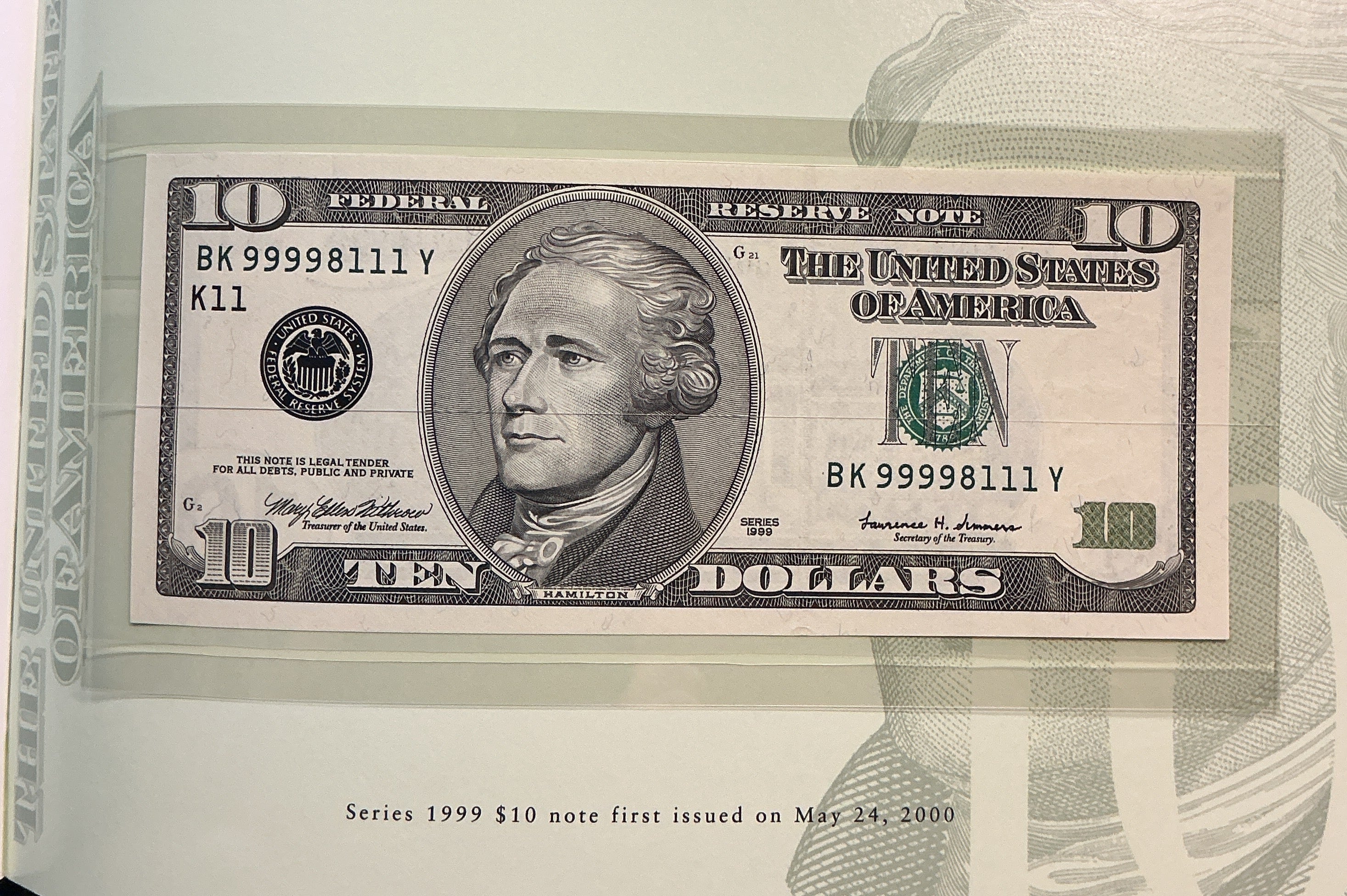 1995, 1999 Premium Federal Reserve Set Series 1995 & 1999, BEP, #FRN011