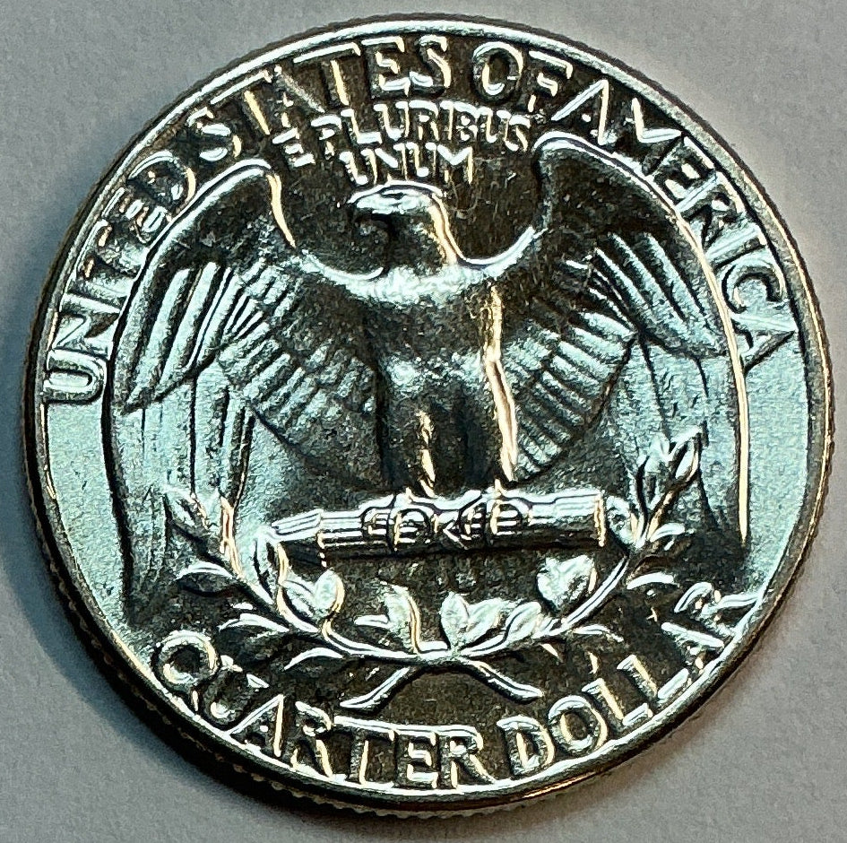 1962 Silver Washington Quarter., Brillant Uncirculated Coin., Store #QR1788