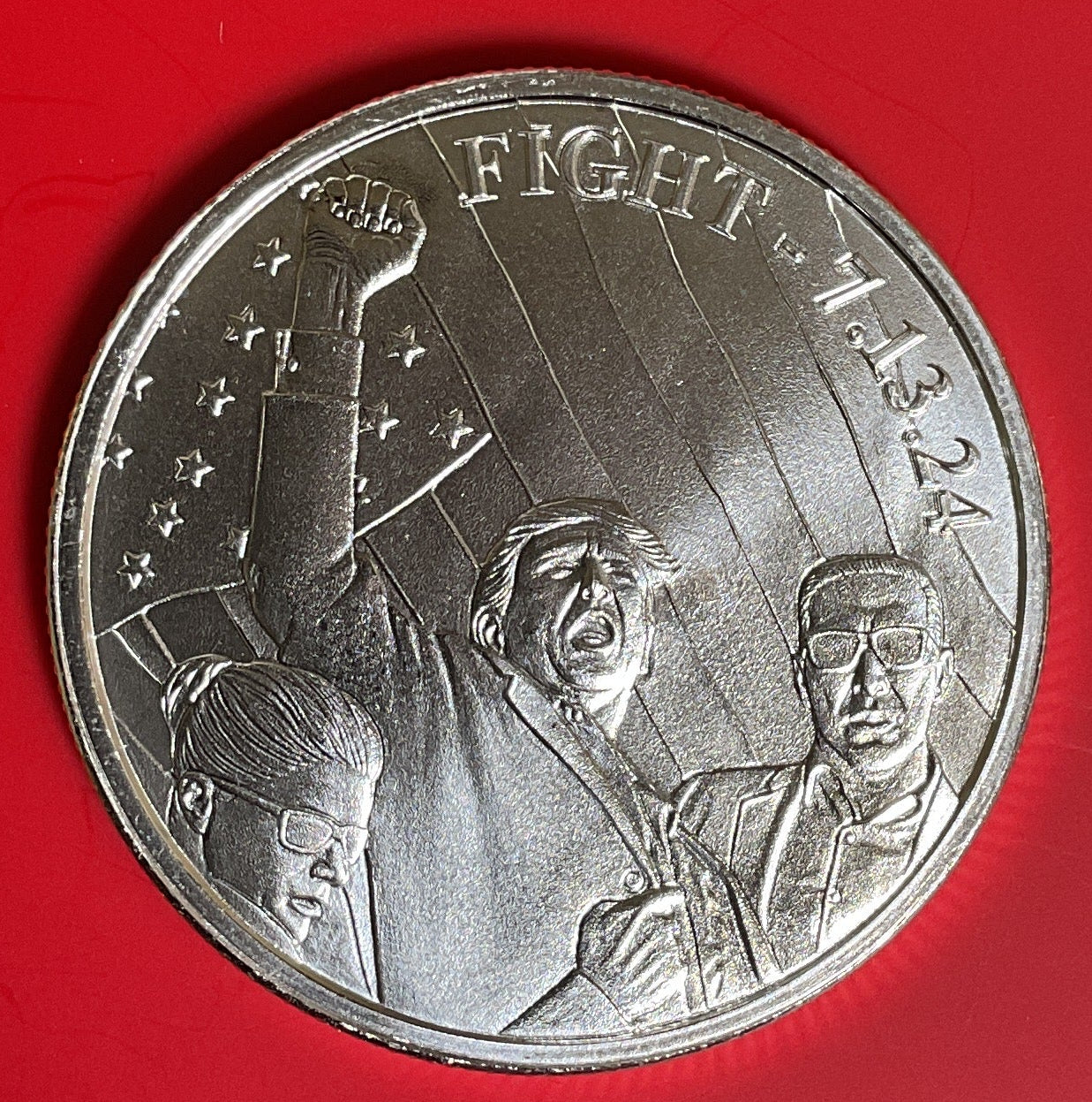 Trump Fight Silver Round Bullion, .999 silver, 1 Troy Ounce, Store #SR048