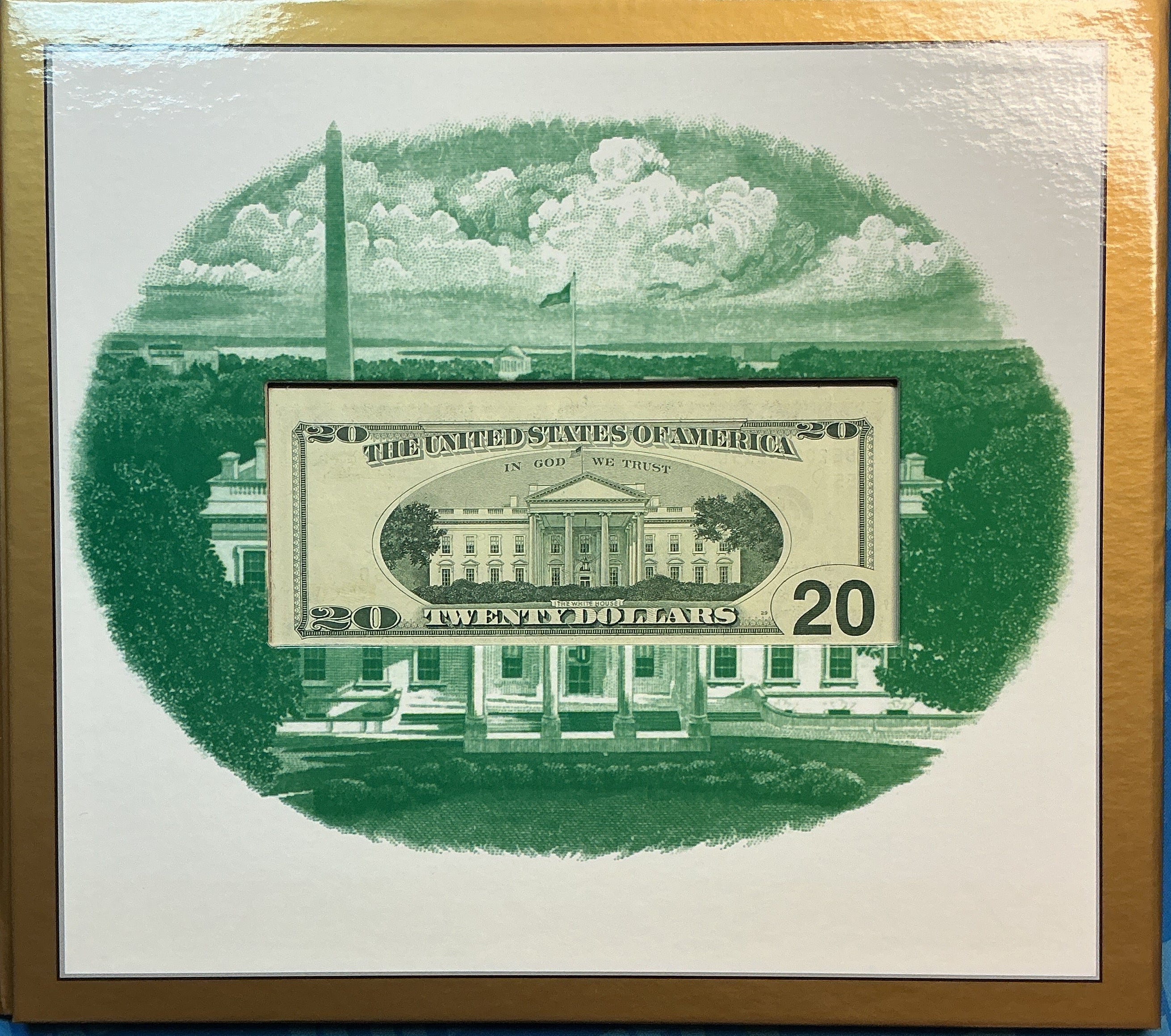 2000, 200th Anniversary White House, $20 Federal Reserve Note, Store #FRN004