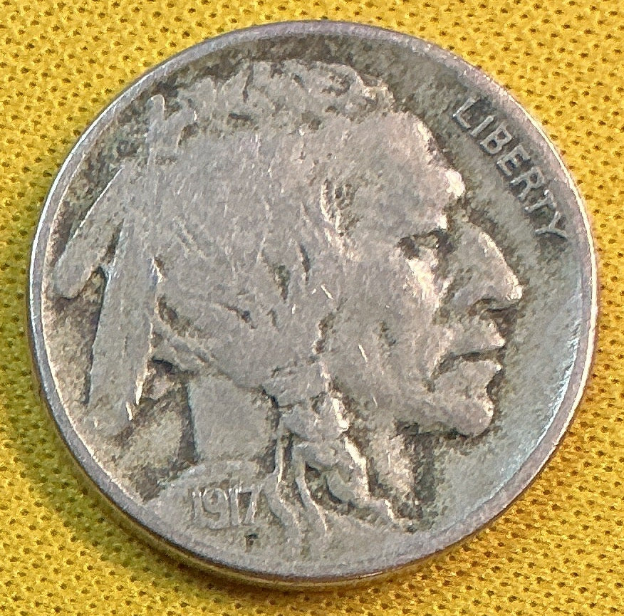 1917-S Buffalo Nickel, Fine Circulated Coin, Store #NL990