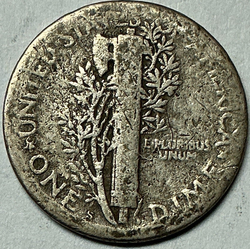 1920-S Mercury Dime, Good Circulated Coin, Store #DE0962