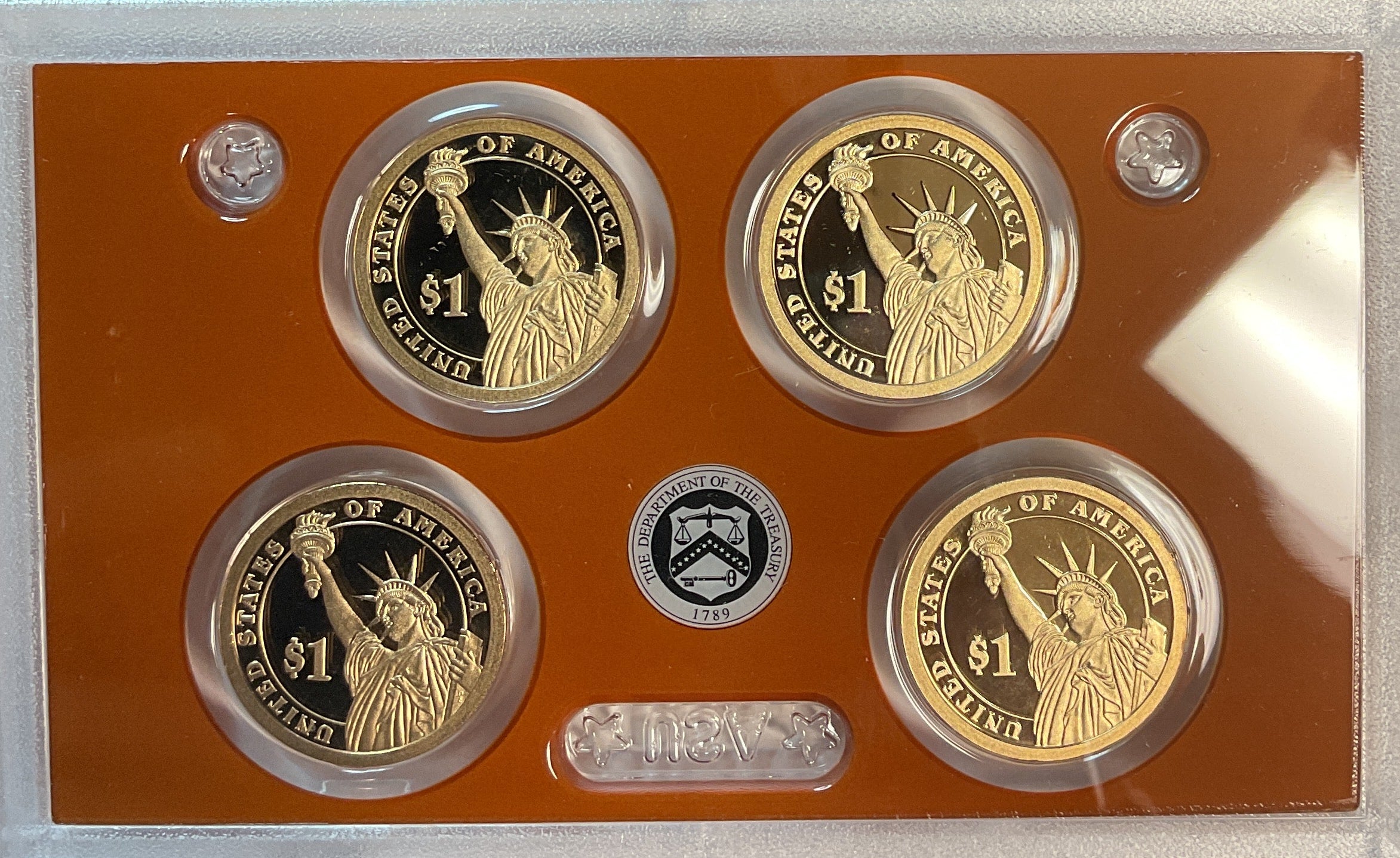 2015 U.S. Mint President $1 Coin Proof Set, in Original Government Packaging.