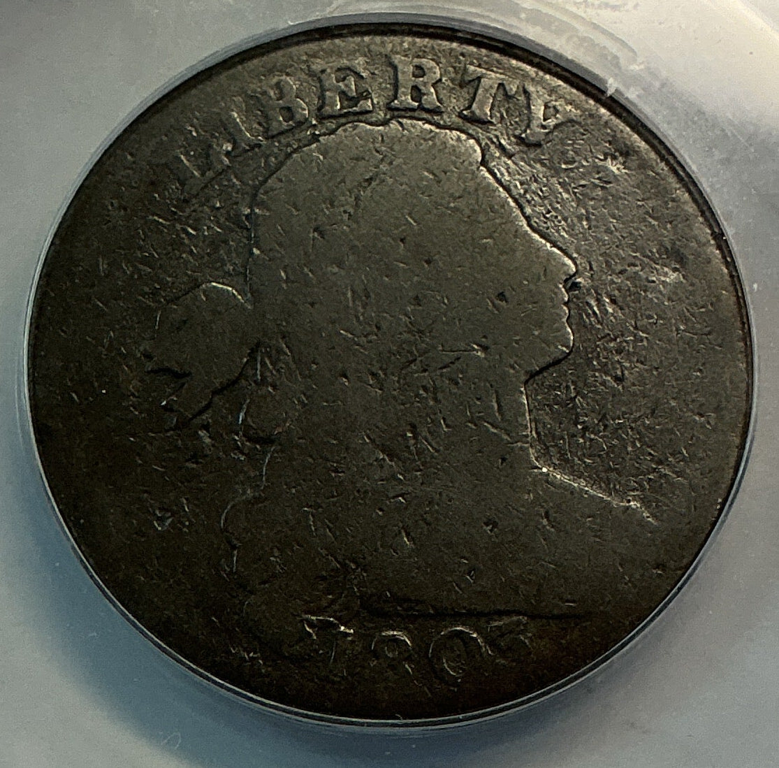 1803 Draped Bust Large Cent, ANACS About Good 3, Circulated Coin, Store #CT1434
