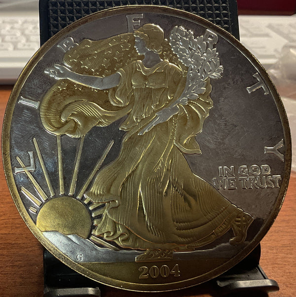 .999 Silver, 4 Troy Ounce, 2004 Standing Liberty Silver Collector Coin, Store #SR042