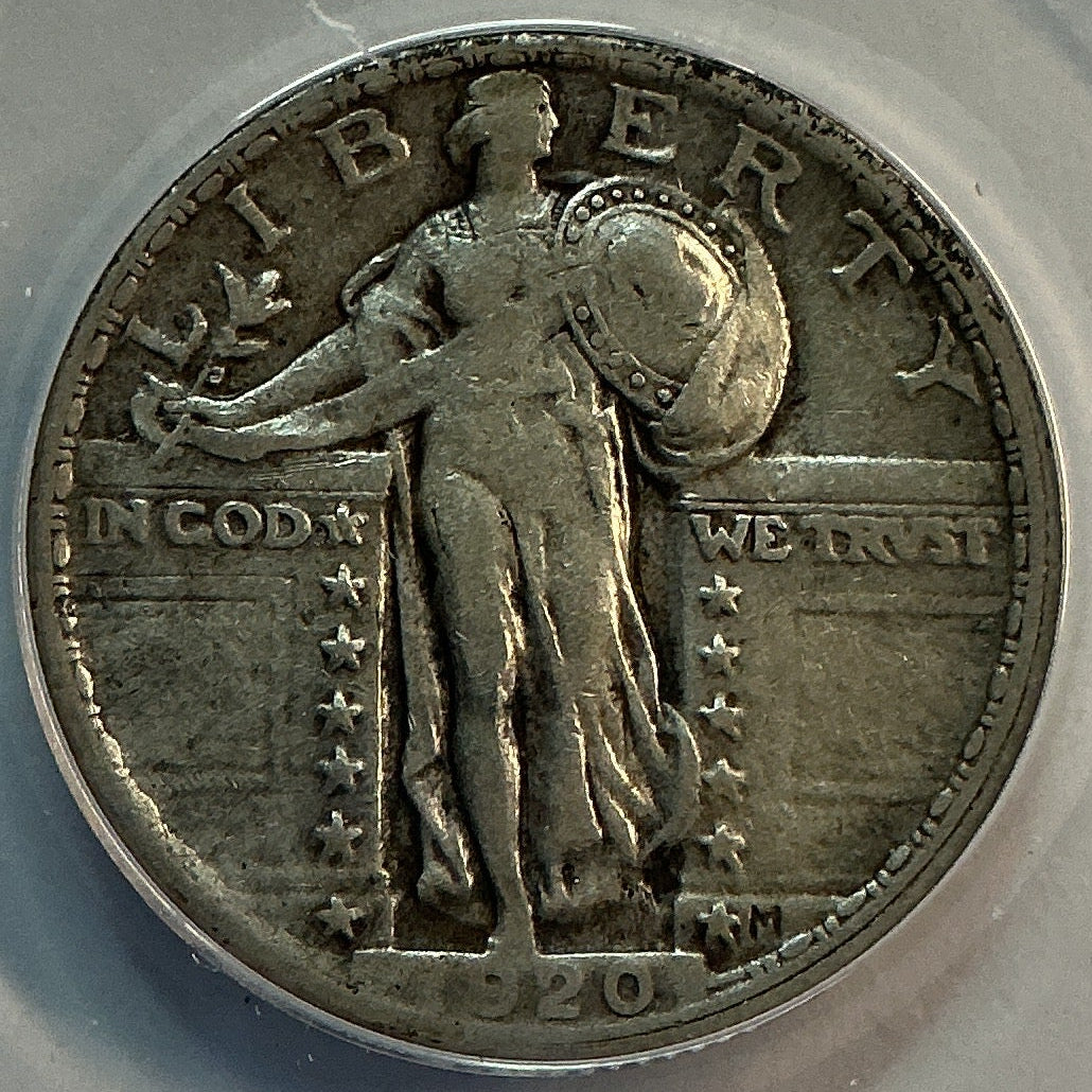 1920 Standing Liberty Quarter, ANACS VF-30, Store #QR1612