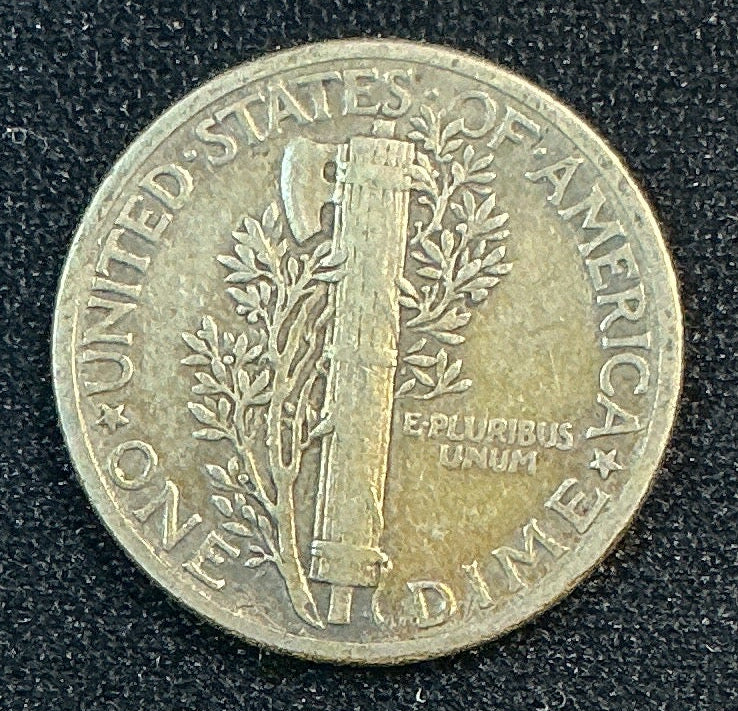 1939 Mercury Dime, Very Good+ Circulated Coin, Store #DE0656