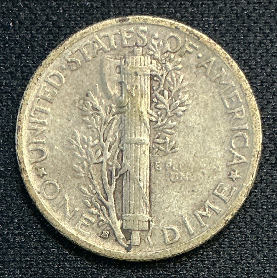 1941-S Mercury Dime, Fine Circulated Coin, Store #DE0688