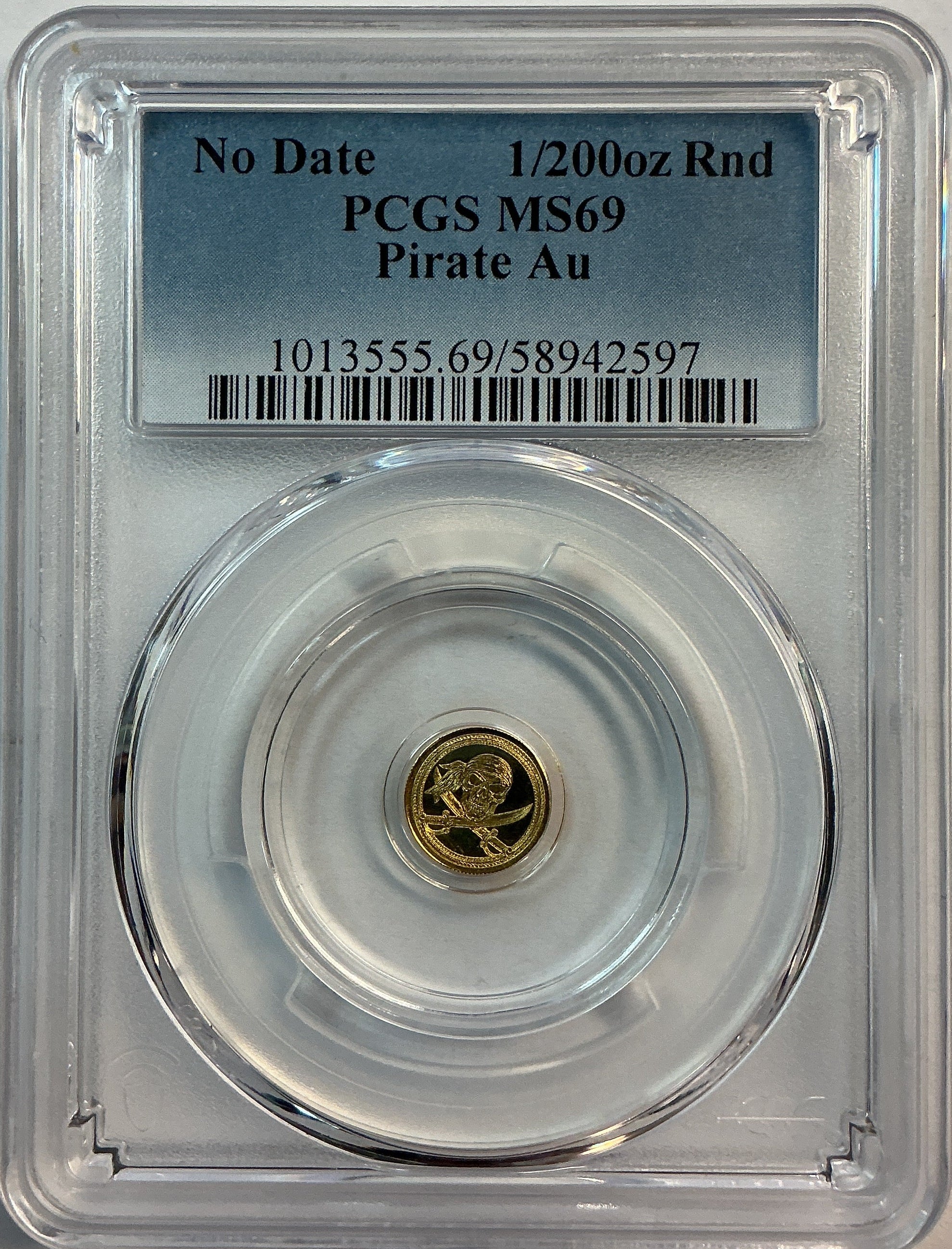 1/200th ozt Gold Coin, .9999 pure, PCGS MS69, Store#G0175
