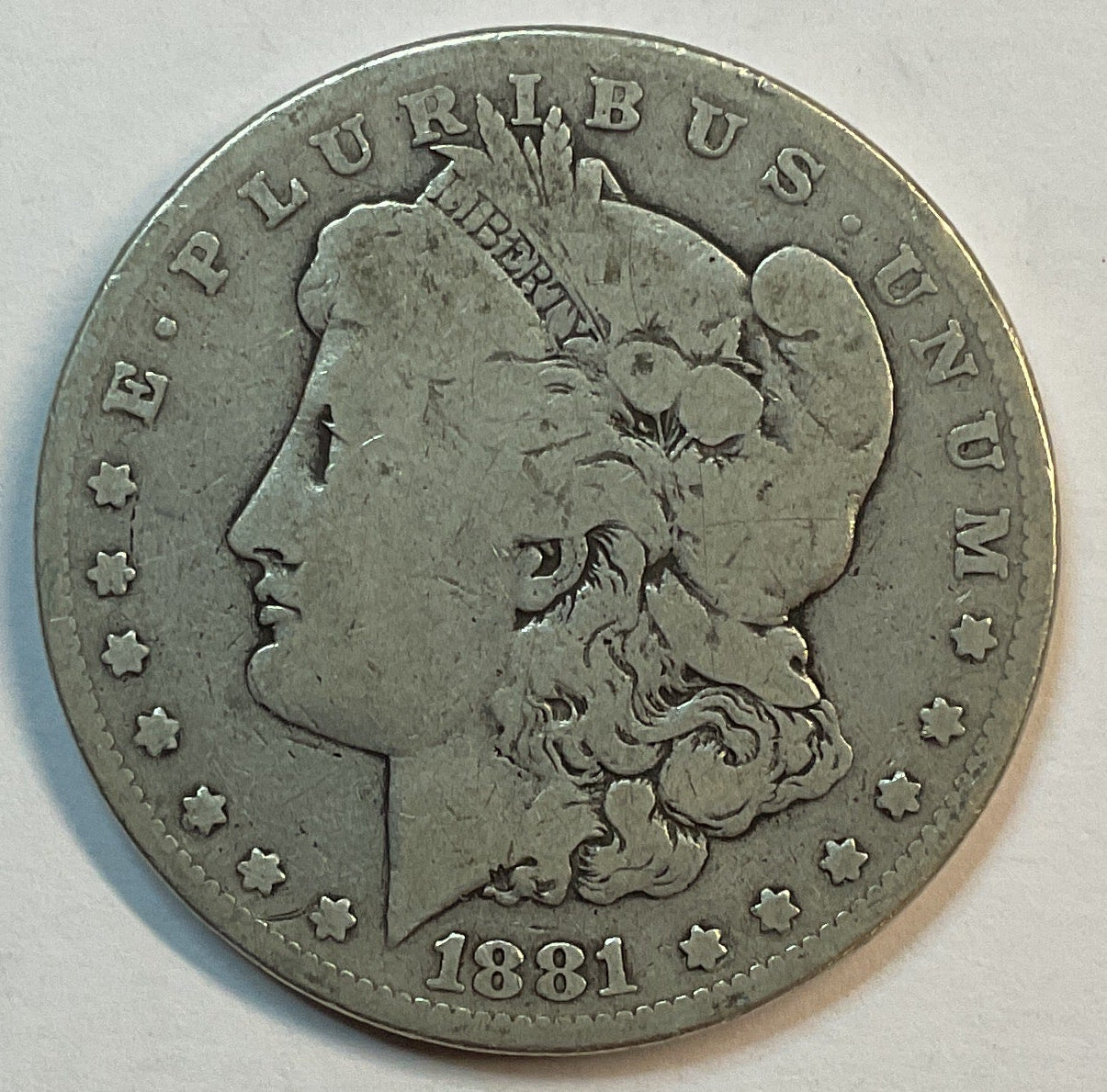 1881 Morgan Dollar, Very Good Circulated Coin, Store #DR0852