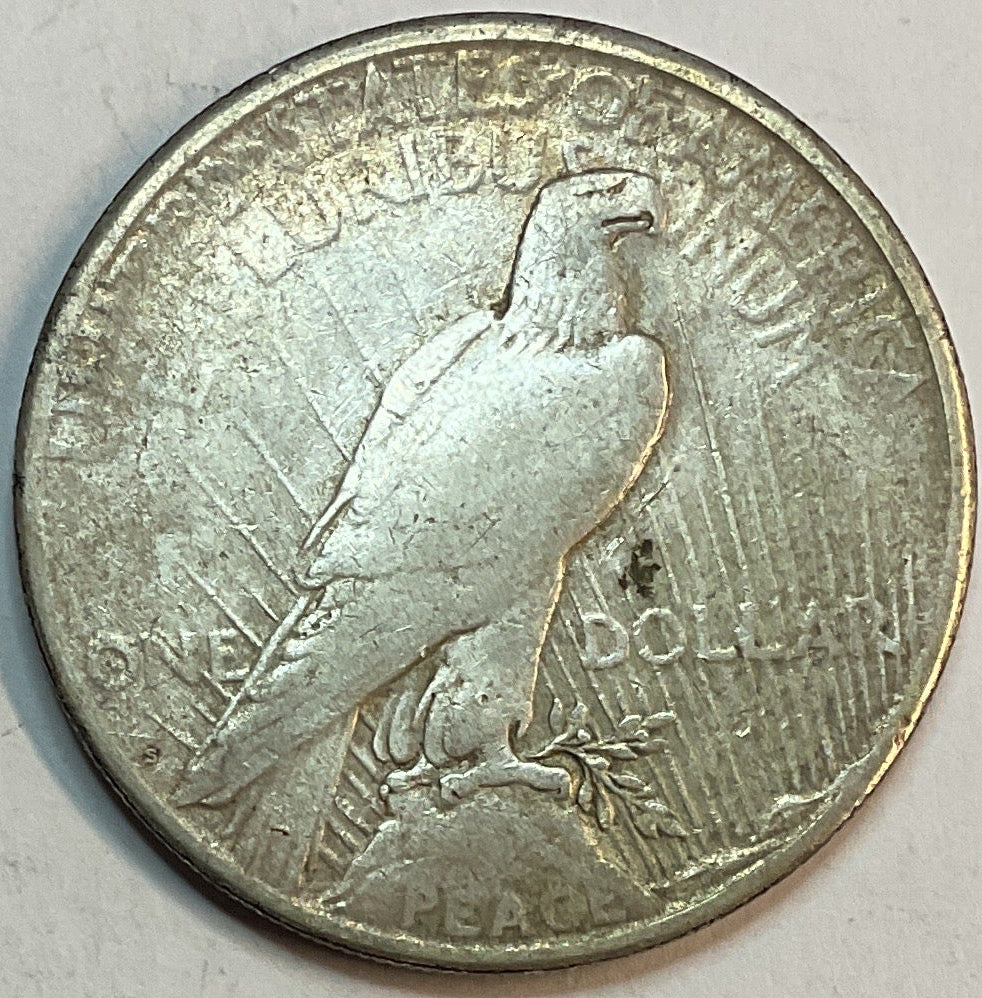 1922-S Peace Dollar, Very Good Circulated Coin, Store #DR0946