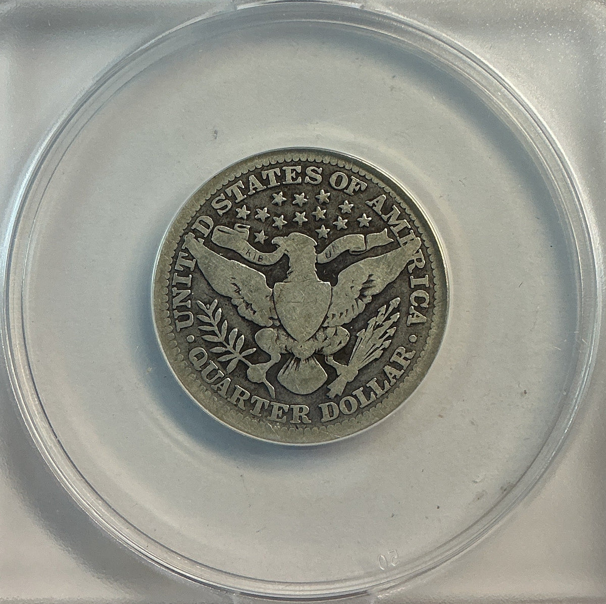 1913 Barber Quarter, ANACS Very Good 8. Store #QR1499